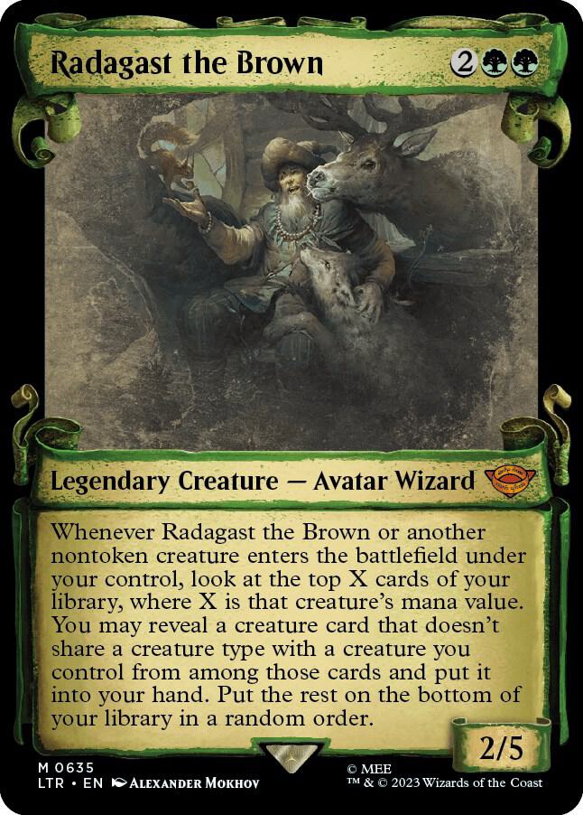 Radagast the Brown Showcase Scrolls 635 (Universes Beyond: The Lord of the Rings: Tales of Middle-earth)  | Good Games Adelaide SA