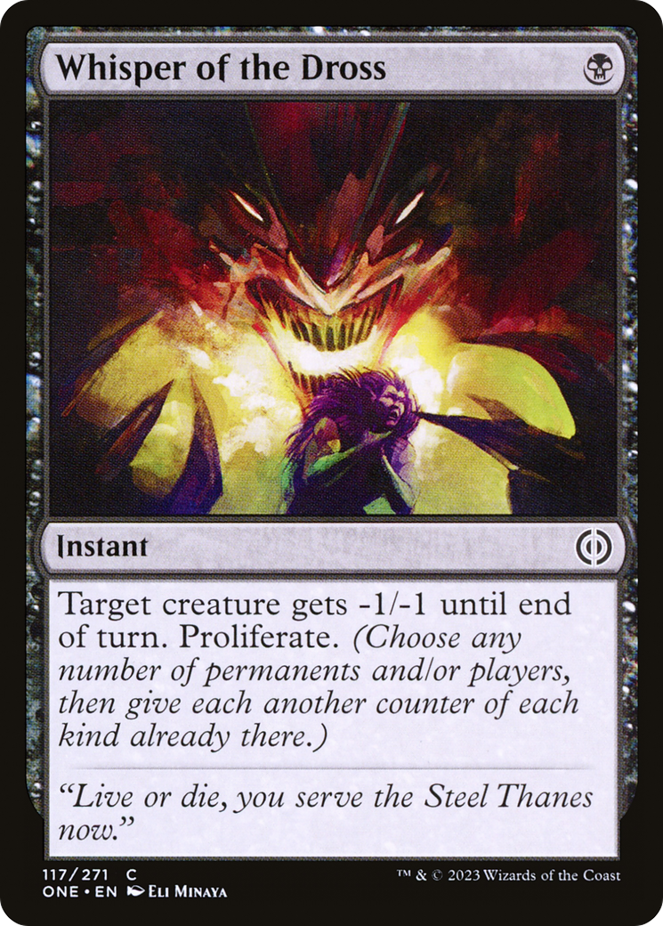 Whisper of the Dross [Phyrexia: All Will Be One] | Good Games Adelaide SA