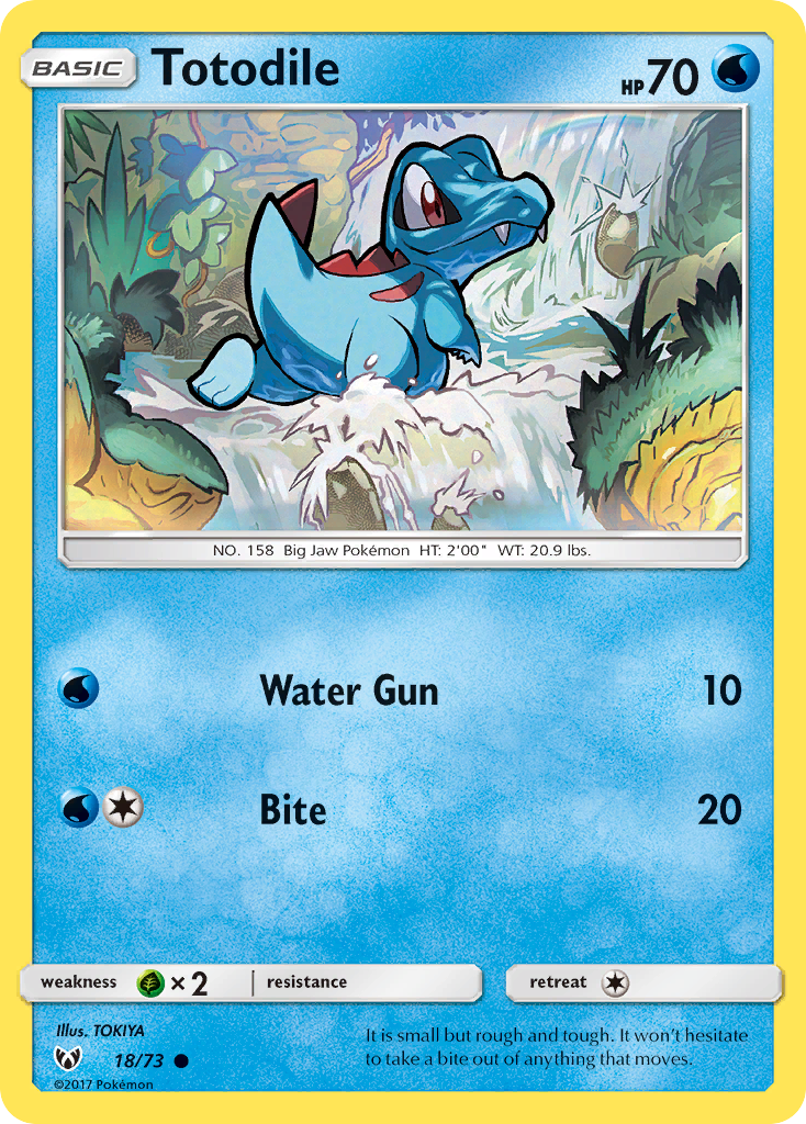 Totodile (18/73) [Sun & Moon: Shining Legends] | Good Games Adelaide SA