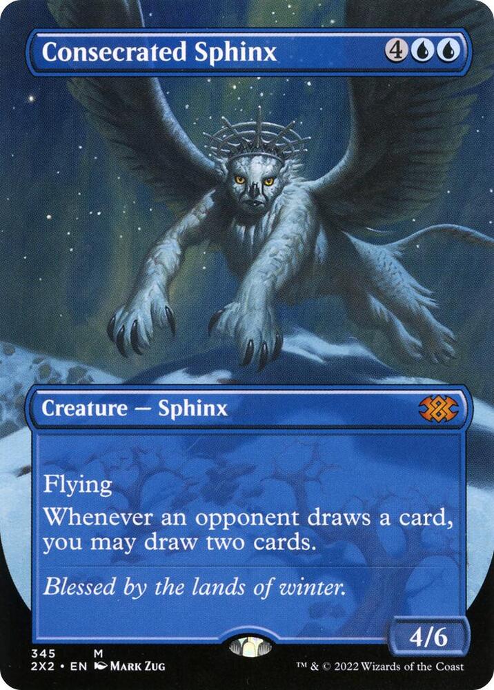 Consecrated Sphinx Borderless 345 (Double Masters 2022)  - Foil | Good Games Adelaide SA