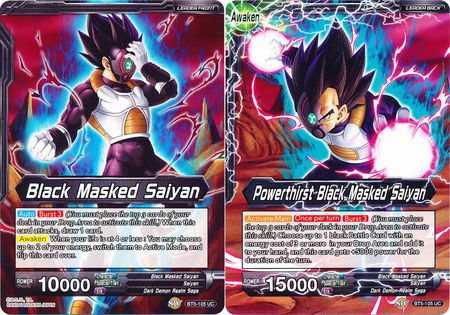 Black Masked Saiyan // Powerthirst Black Masked Saiyan (Giant Card) (BT5-105) [Oversized Cards] | Good Games Adelaide SA