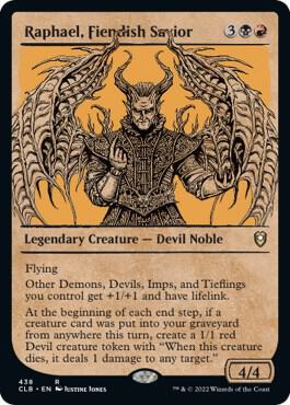 Raphael Fiendish Savior Showcase 438 (Commander Legends: Battle for Baldur's Gate)  - Foil | Good Games Adelaide SA