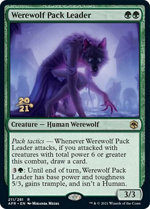 Werewolf Pack Leader 211 (Prerelease Cards)  - Foil | Good Games Adelaide SA