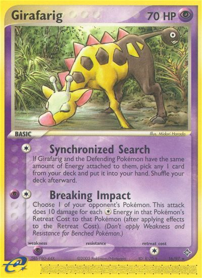 Girafarig (16/97) [EX: Dragon] | Good Games Adelaide SA