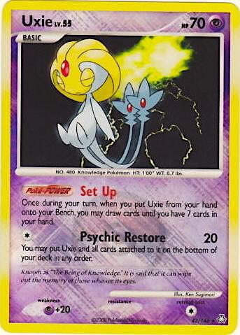 Uxie 43 146 League Promo 043/146 (League & Championship Cards)  - Reverse Holofoil | Good Games Adelaide SA