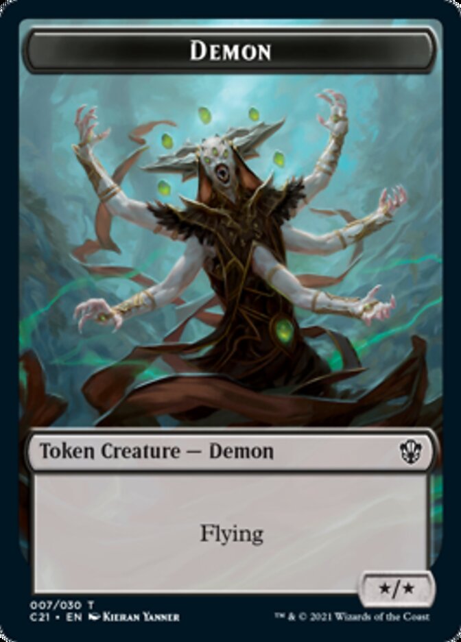Demon // Fungus Beast Token [Commander 2021 Tokens] | Good Games Adelaide SA