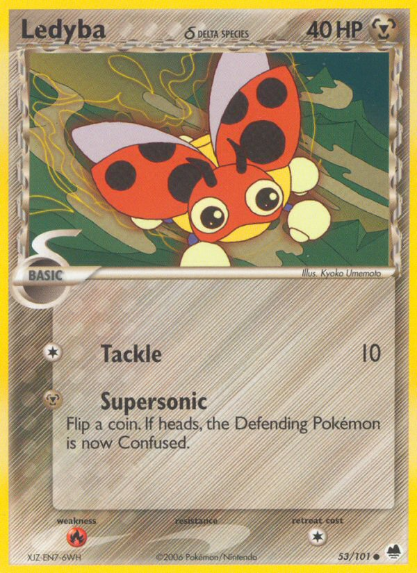 Ledyba (53/101) (Delta Species) [EX: Dragon Frontiers] | Good Games Adelaide SA