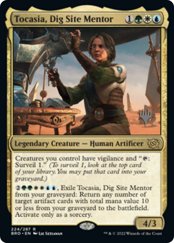 Tocasia Dig Site Mentor 224 (Promo Pack: The Brothers' War)  - Foil | Good Games Adelaide SA