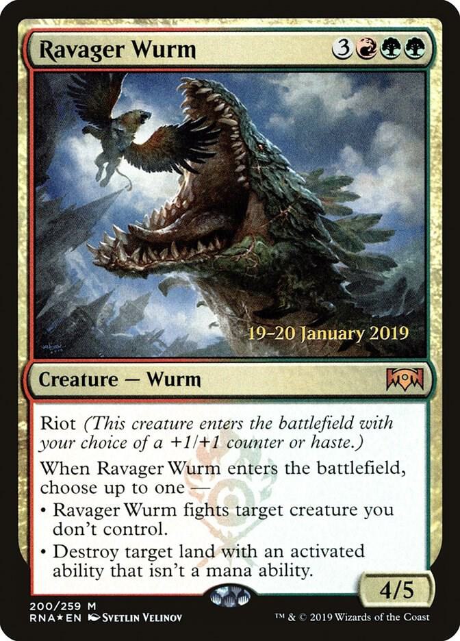Ravager Wurm 200 (Prerelease Cards)  - Foil | Good Games Adelaide SA