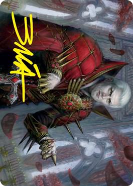 Edgar Charmed Groom 59 81 Art Card Gold Stamped Signature 59 (Art Series: Innistrad: Crimson Vow)  | Good Games Adelaide SA