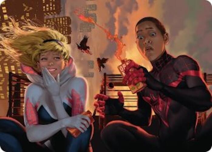 Heroes Hangout Art Card 14 (Art Series: Marvel's Spider-Man)  | Good Games Adelaide SA