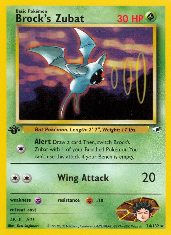 Brocks Zubat 024/132 (Gym Heroes)  - 1st Edition | Good Games Adelaide SA
