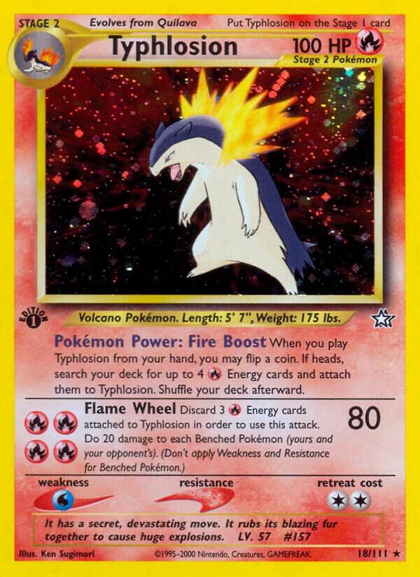 Typhlosion 018/111 (Neo Genesis)  - 1st Edition Holofoil | Good Games Adelaide SA