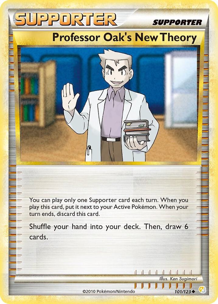 Professor Oak's New Theory 101/123 (HeartGold SoulSilver)  - Reverse Holofoil | Good Games Adelaide SA