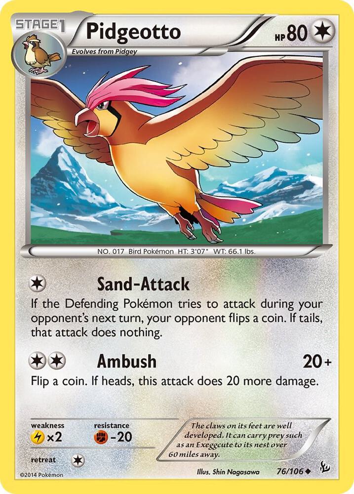 Pidgeotto 76/106 (XY - Flashfire)  | Good Games Adelaide SA