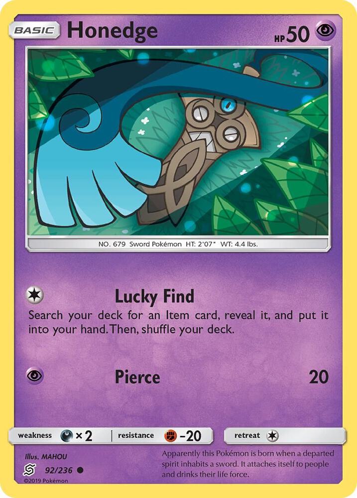 Honedge 92/236 (SM - Unified Minds)  | Good Games Adelaide SA