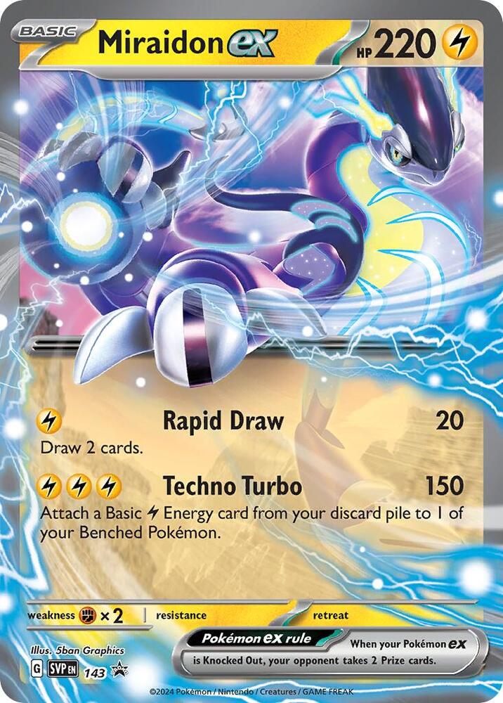 Miraidon ex 143 (SV: Scarlet & Violet Promo Cards)  - Holofoil | Good Games Adelaide SA