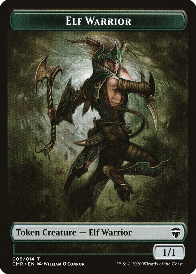 Elf Warrior Token [Commander Legends Tokens] | Good Games Adelaide SA