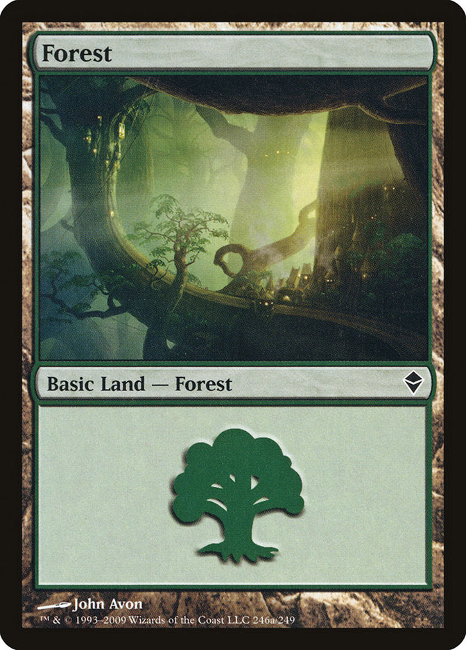 Forest (246a) [Zendikar] | Good Games Adelaide SA