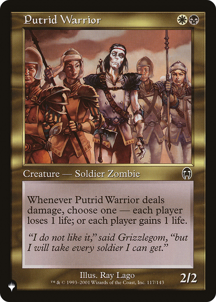 Putrid Warrior [The List] | Good Games Adelaide SA