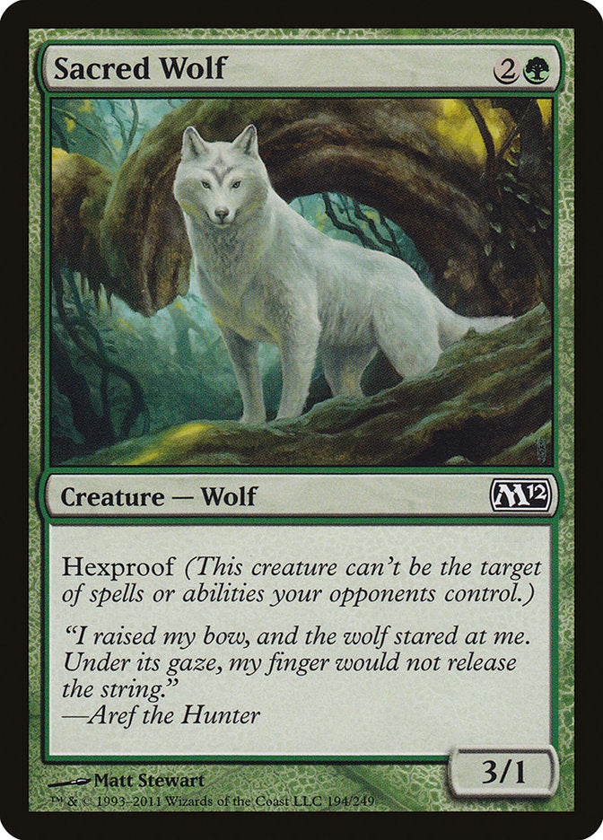 Sacred Wolf 194 (Magic 2012 (M12))  | Good Games Adelaide SA