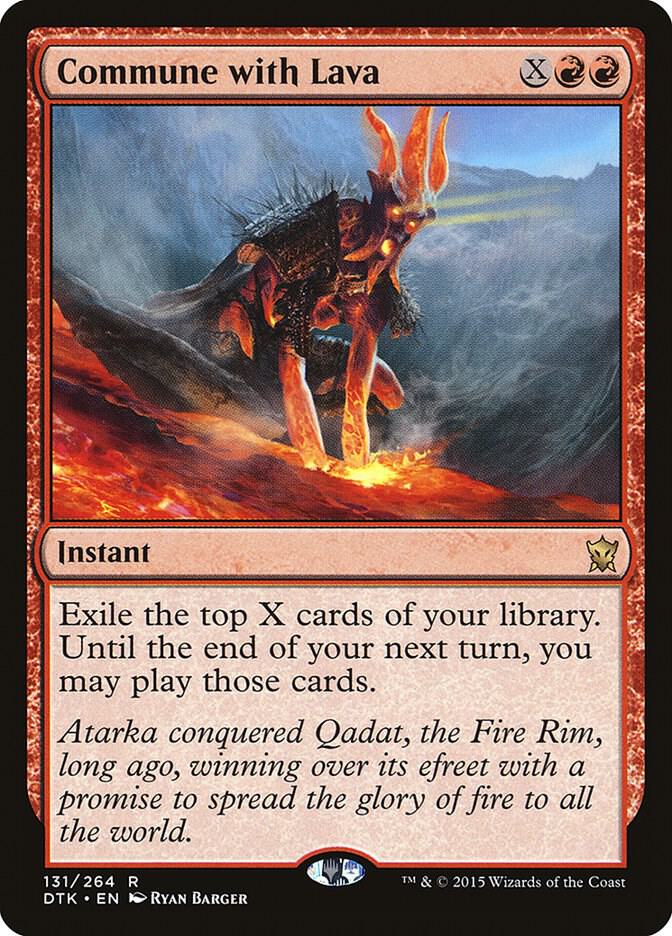 Commune with Lava 131 (Dragons of Tarkir)  - Foil | Good Games Adelaide SA