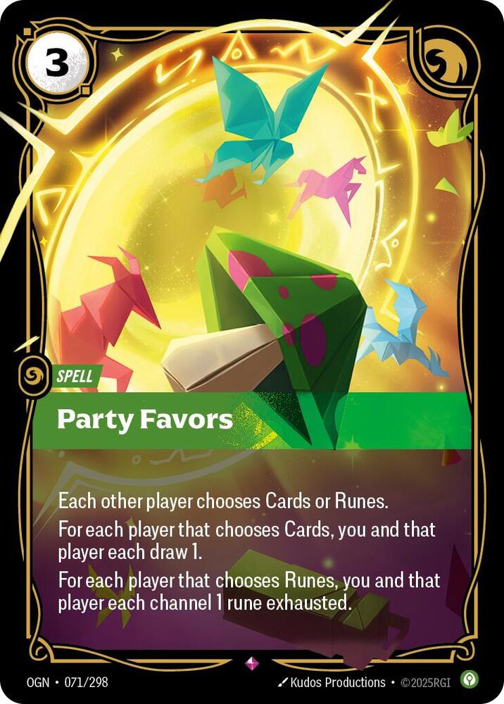 Party Favors 071/298 (Origins)  - Foil | Good Games Adelaide SA