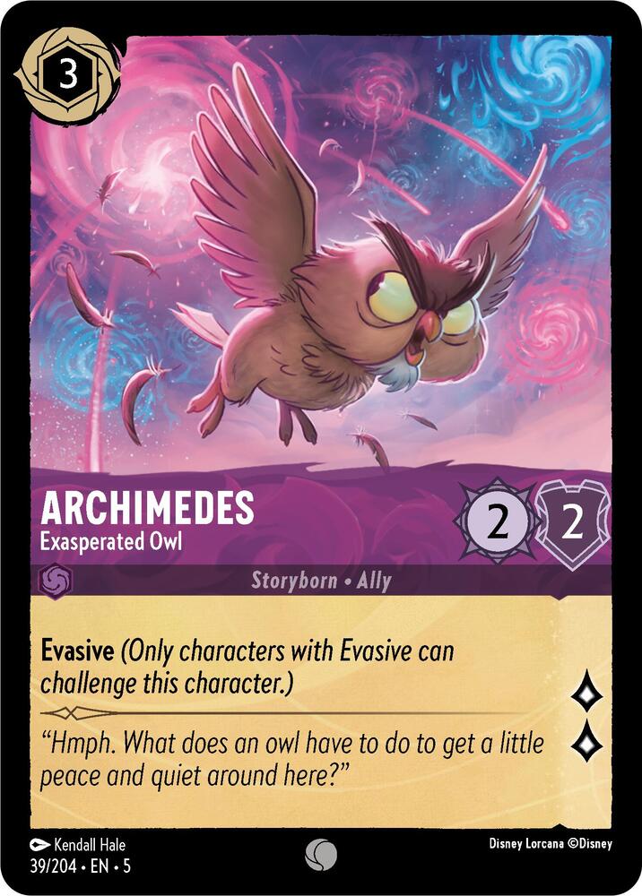 Archimedes Exasperated Owl 39/204 (Shimmering Skies)  | Good Games Adelaide SA