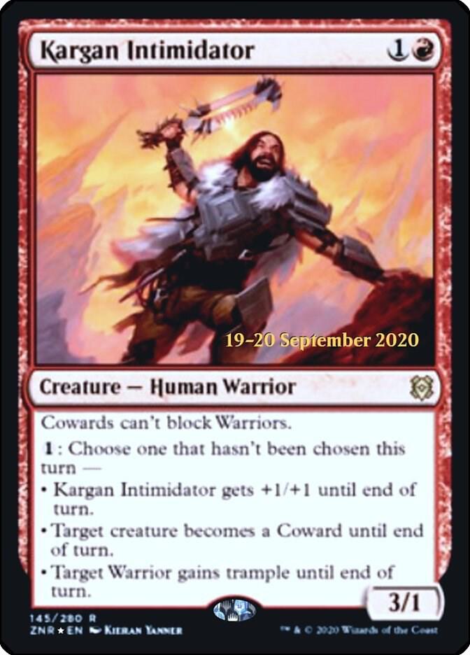 Kargan Intimidator 145 (Prerelease Cards)  - Foil | Good Games Adelaide SA