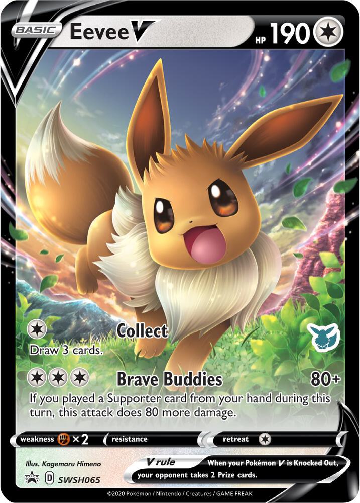 Eevee V SWSH065 Eevee Stamped SWSH065 (Battle Academy 2022)  - Holofoil | Good Games Adelaide SA