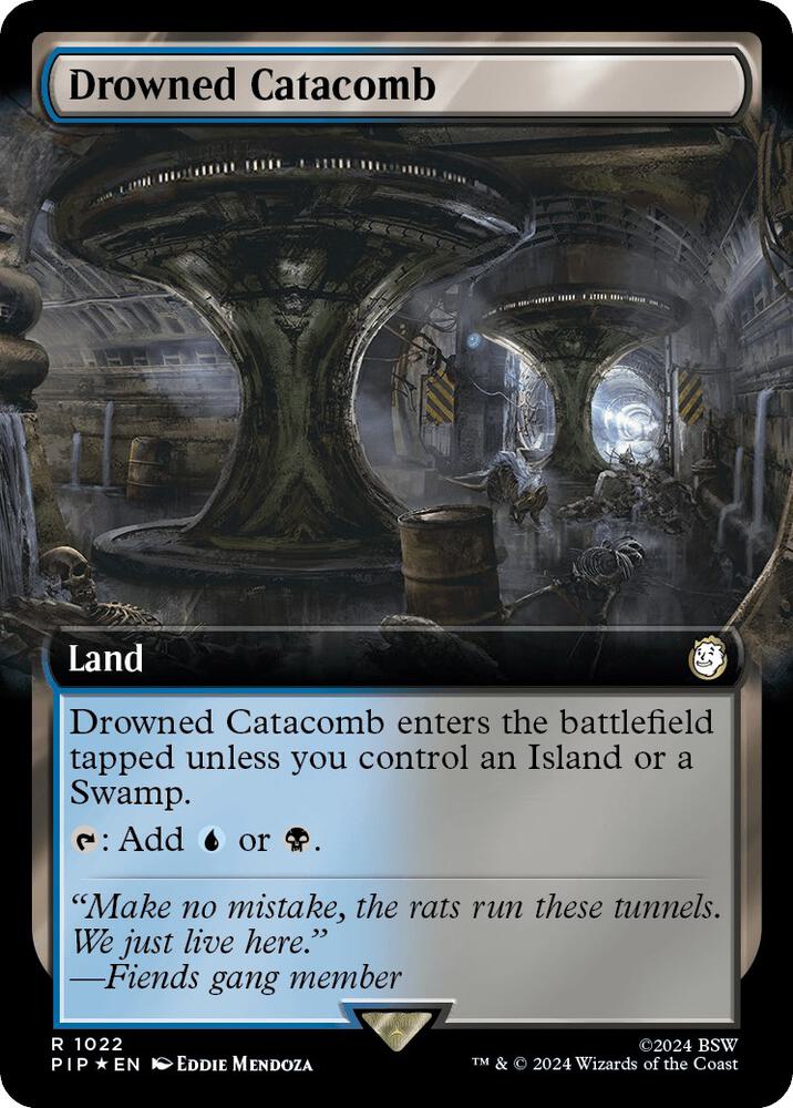 Drowned Catacomb Extended Art Surge Foil 1022 (Universes Beyond: Fallout)  - Foil | Good Games Adelaide SA