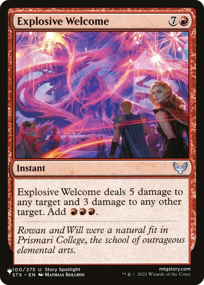 Explosive Welcome 100/275 (The List Reprints)  | Good Games Adelaide SA