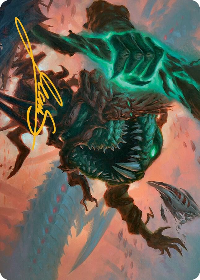 Yargle and Multani Art Card Gold Stamped Signature 53 (Art Series: March of the Machine)  | Good Games Adelaide SA
