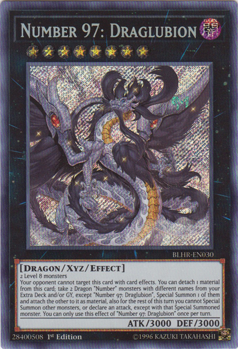 Number 97: Draglubion [BLHR-EN030] Secret Rare | Good Games Adelaide SA