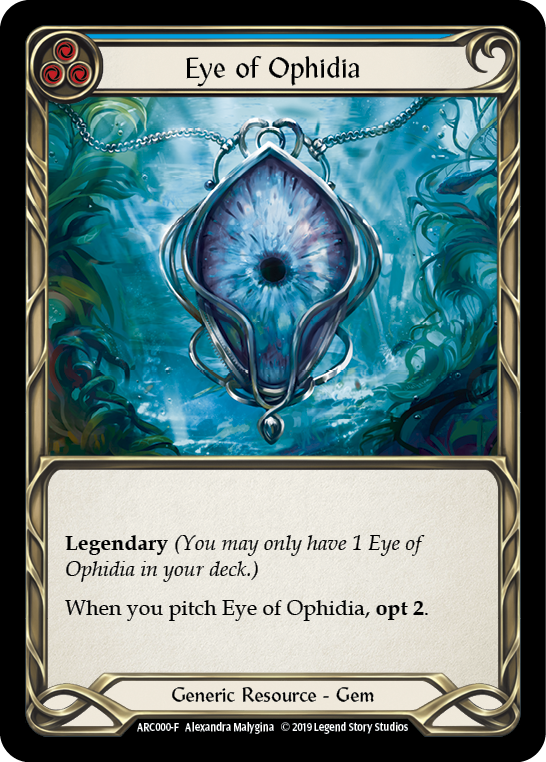 Eye of Ophidia [ARC000-F] 1st Edition Cold Foil | Good Games Adelaide SA
