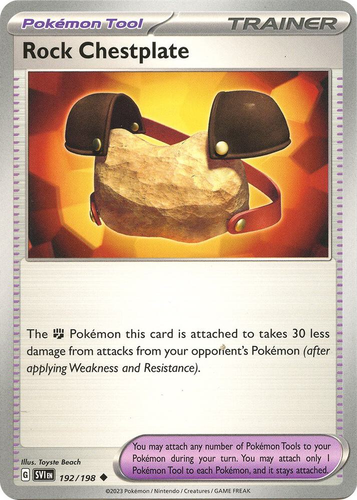 Rock Chestplate 192/198 (SV01: Scarlet & Violet Base Set)  | Good Games Adelaide SA