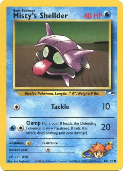 Misty's Shellder (89/132) [Gym Heroes Unlimited] | Good Games Adelaide SA