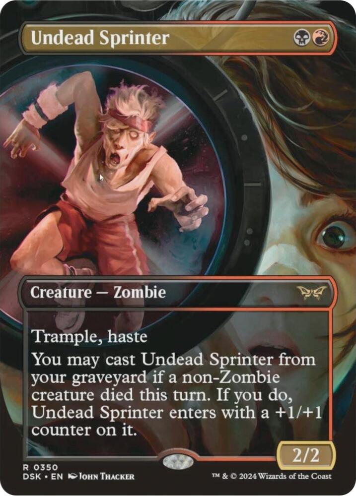 Undead Sprinter 350 (Duskmourn: House of Horror)  - Foil | Good Games Adelaide SA