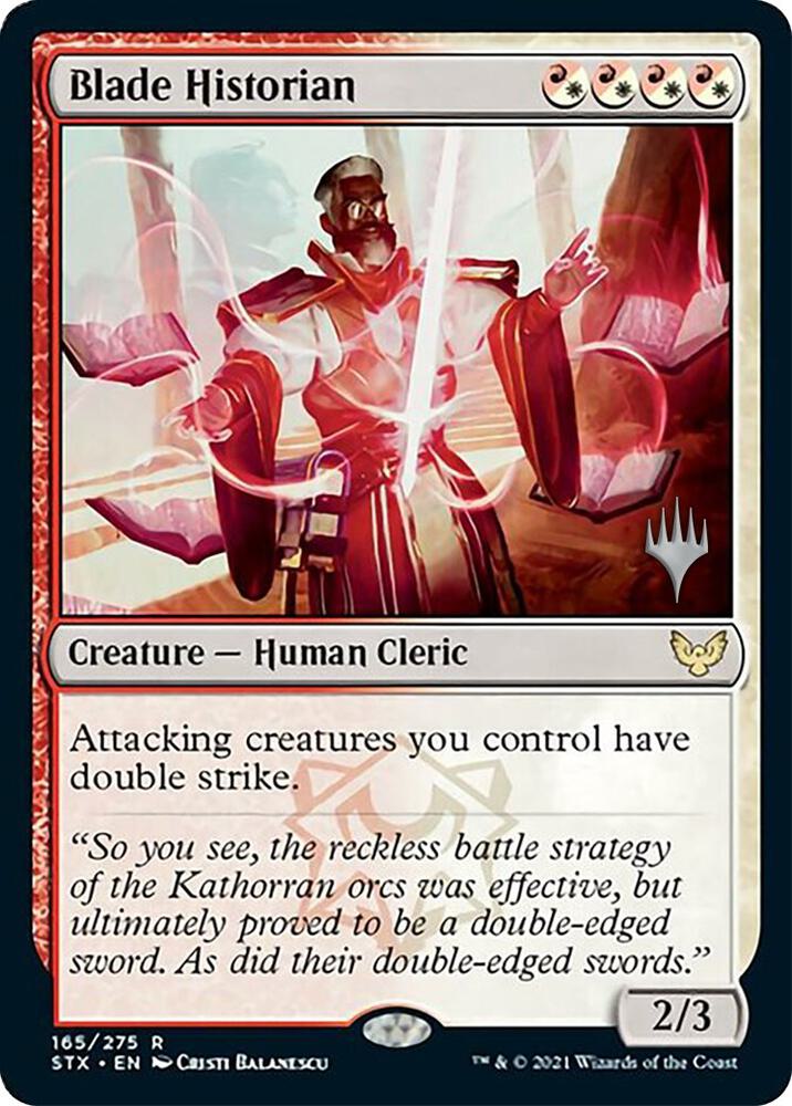 Blade Historian 165 (Promo Pack: Strixhaven)  - Foil | Good Games Adelaide SA