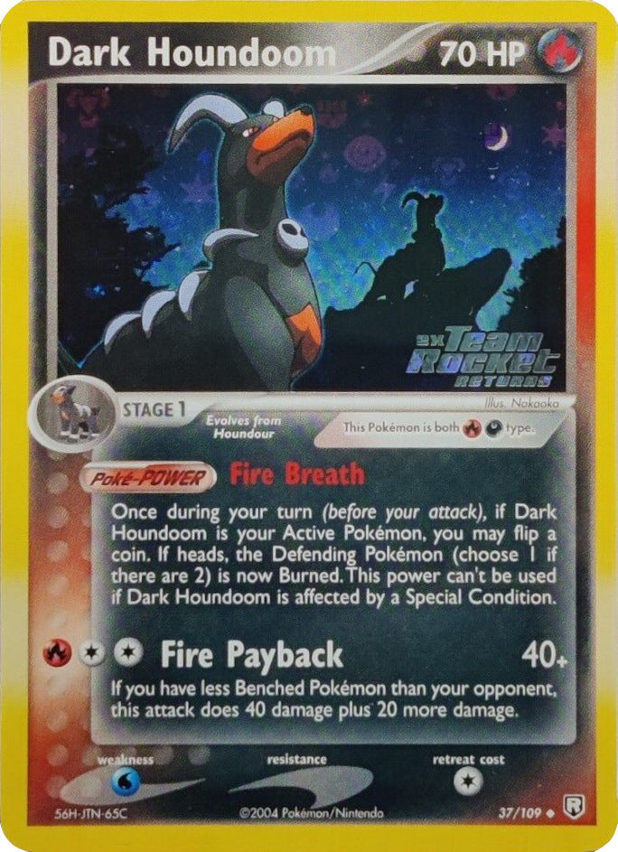Dark Houndoom (37/109) (Stamped) [EX: Team Rocket Returns] | Good Games Adelaide SA
