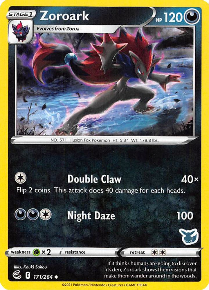 Zoroark 171 264 Eevee Stamped 171/264 (Battle Academy 2022)  | Good Games Adelaide SA