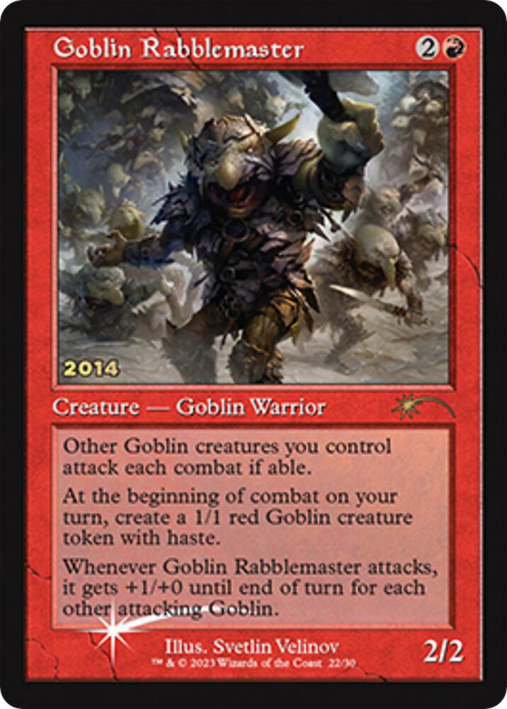 Goblin Rabblemaster 22 (30th Anniversary Promos)  - Foil | Good Games Adelaide SA