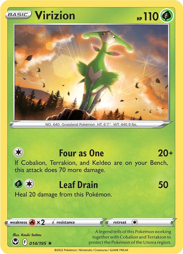 Virizion (014/195) [Sword & Shield: Silver Tempest] | Good Games Adelaide SA