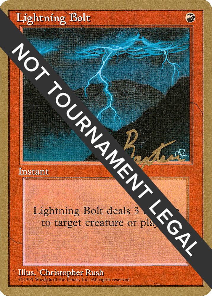 Lightning Bolt 1996 George Baxter 4ED  (World Championship Decks)  | Good Games Adelaide SA
