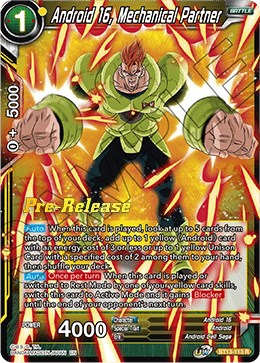Android 16, Going All Out (BT13-112) [Supreme Rivalry Prerelease Promos] | Good Games Adelaide SA