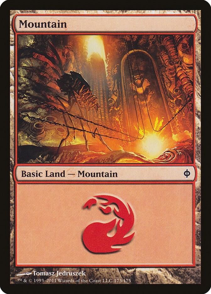Mountain 173 (New Phyrexia)  - Foil | Good Games Adelaide SA