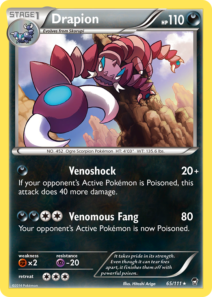Drapion (65/111) [XY: Furious Fists] | Good Games Adelaide SA