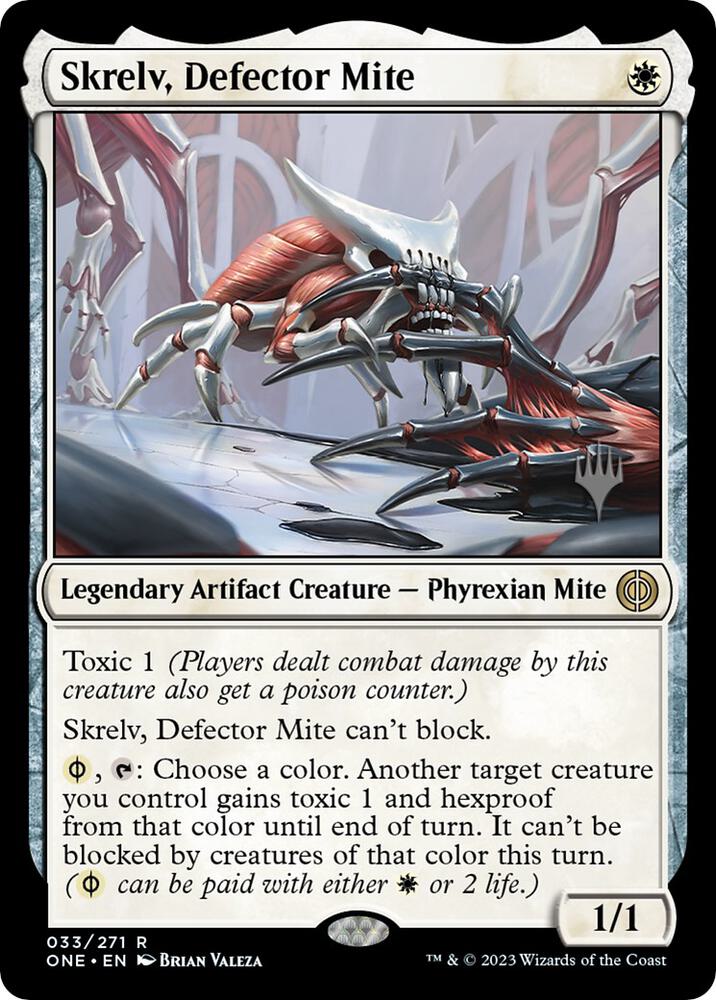 Skrelv Defector Mite 33p/160 (Promo Pack: Phyrexia: All Will Be One)  | Good Games Adelaide SA