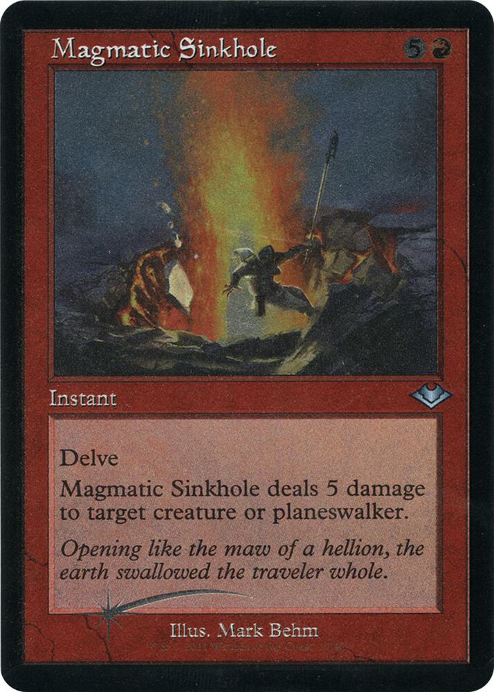 Magmatic Sinkhole 17 (Modern Horizons)  - Retro Etched Foil | Good Games Adelaide SA