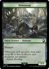 Treasure (0018) // Dinosaur (0001) Double-Sided Token [The Lost Caverns of Ixalan Tokens] | Good Games Adelaide SA